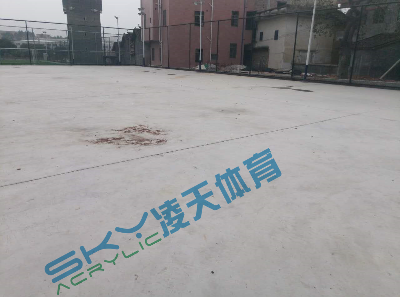 丙烯酸球场 丙烯酸球场案例:广州市增城石迳村丙烯酸网球